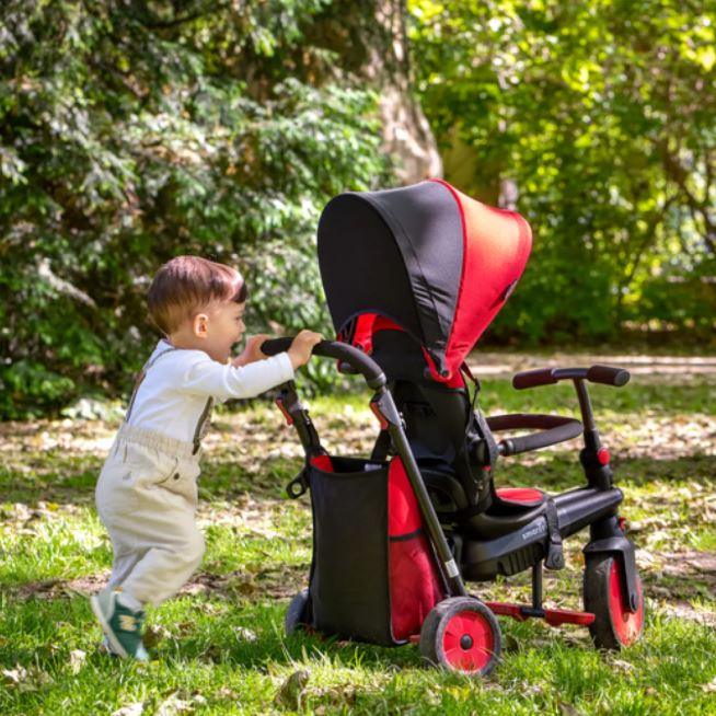 SmarTrike STR3 6 in 1 Folding Trike Red | The Nest Attachment Parenting Hub