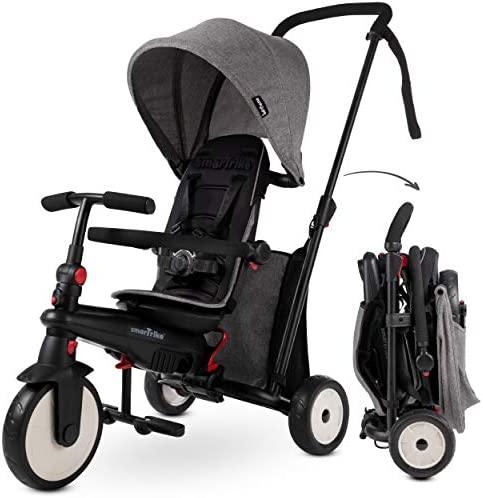 SmarTrike STR3 Journey 6 in 1 Folding Trike Grey | The Nest Attachment Parenting Hub