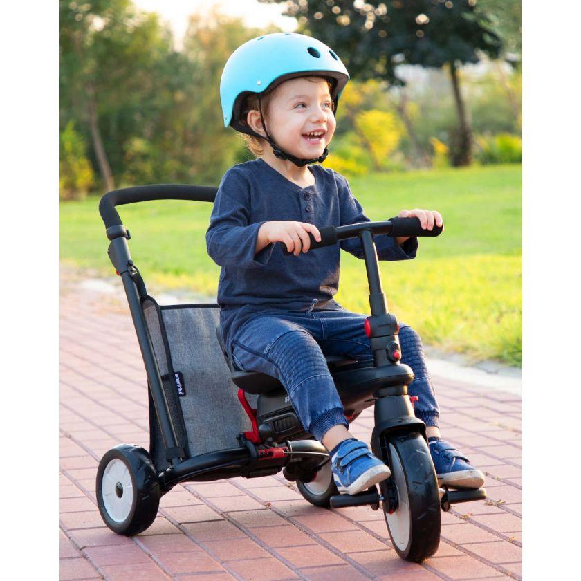 SmarTrike STR3 Journey 6 in 1 Folding Trike Grey | The Nest Attachment Parenting Hub