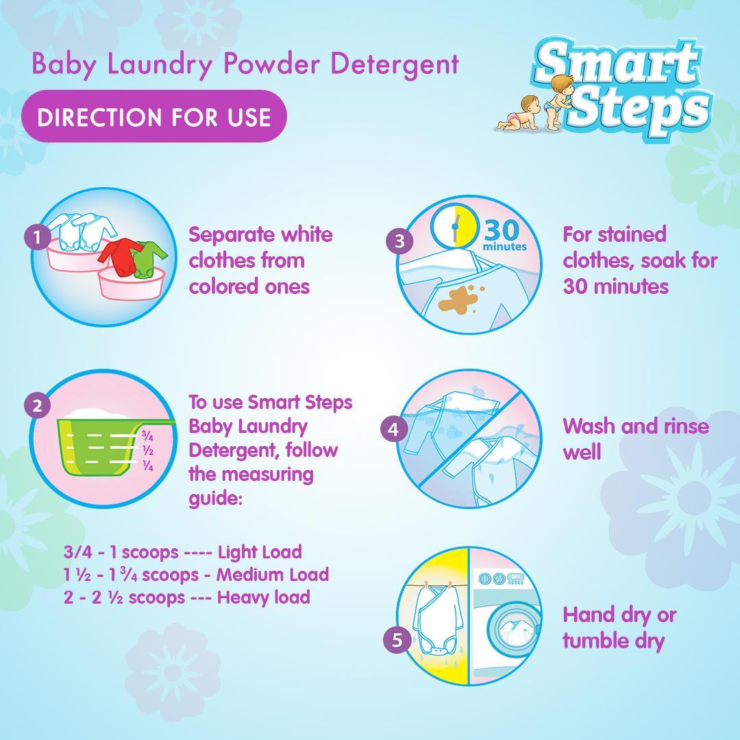Smart Steps Baby Laundry Powder Detergent 900g | The Nest Attachment Parenting Hub