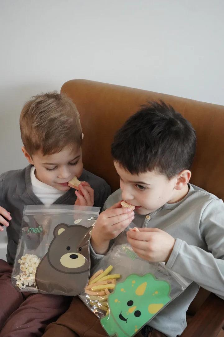 Melii EVA Reusable Snack Bags 4s | The Nest Attachment Parenting Hub