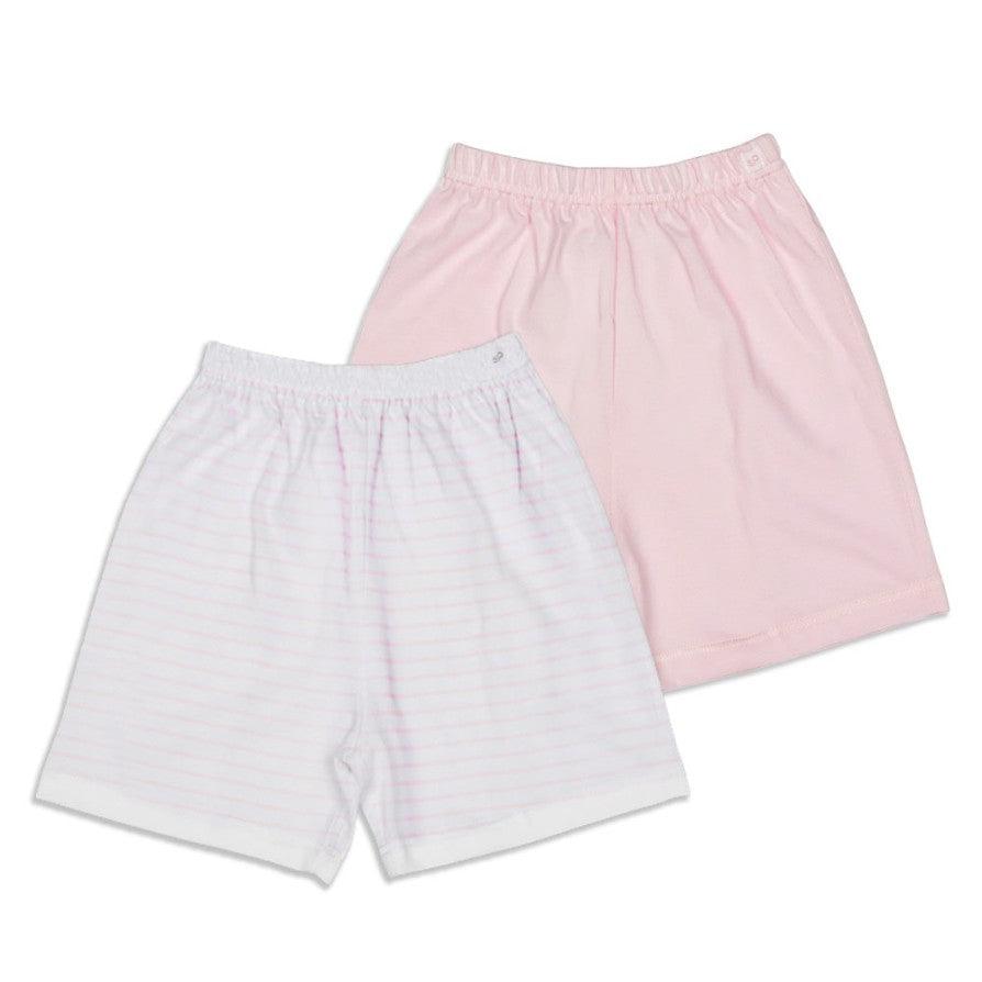 St. Patrick Essential Shorts Plain & Stripes/Pink 2's | The Nest Attachment Parenting Hub