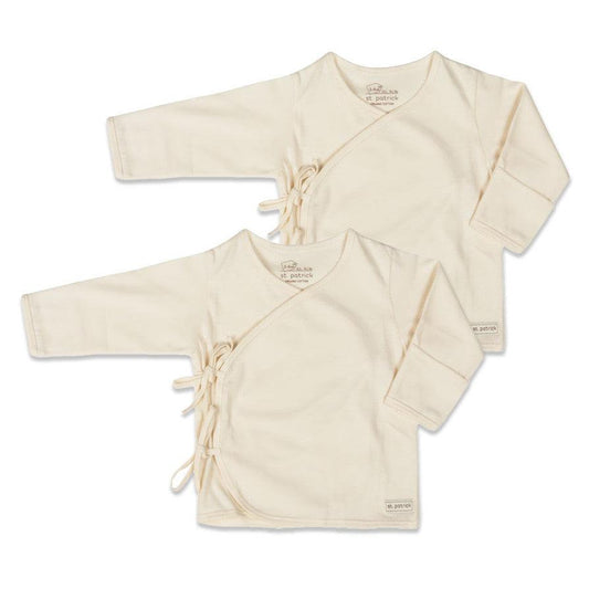 St. Patrick Organic Tie-Side Shirt Long Sleeves 2's | The Nest Attachment Parenting Hub