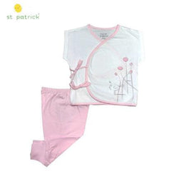 St. Patrick Woodlands Midori Tieside and Pajamas Balloon White/Pink | The Nest Attachment Parenting Hub