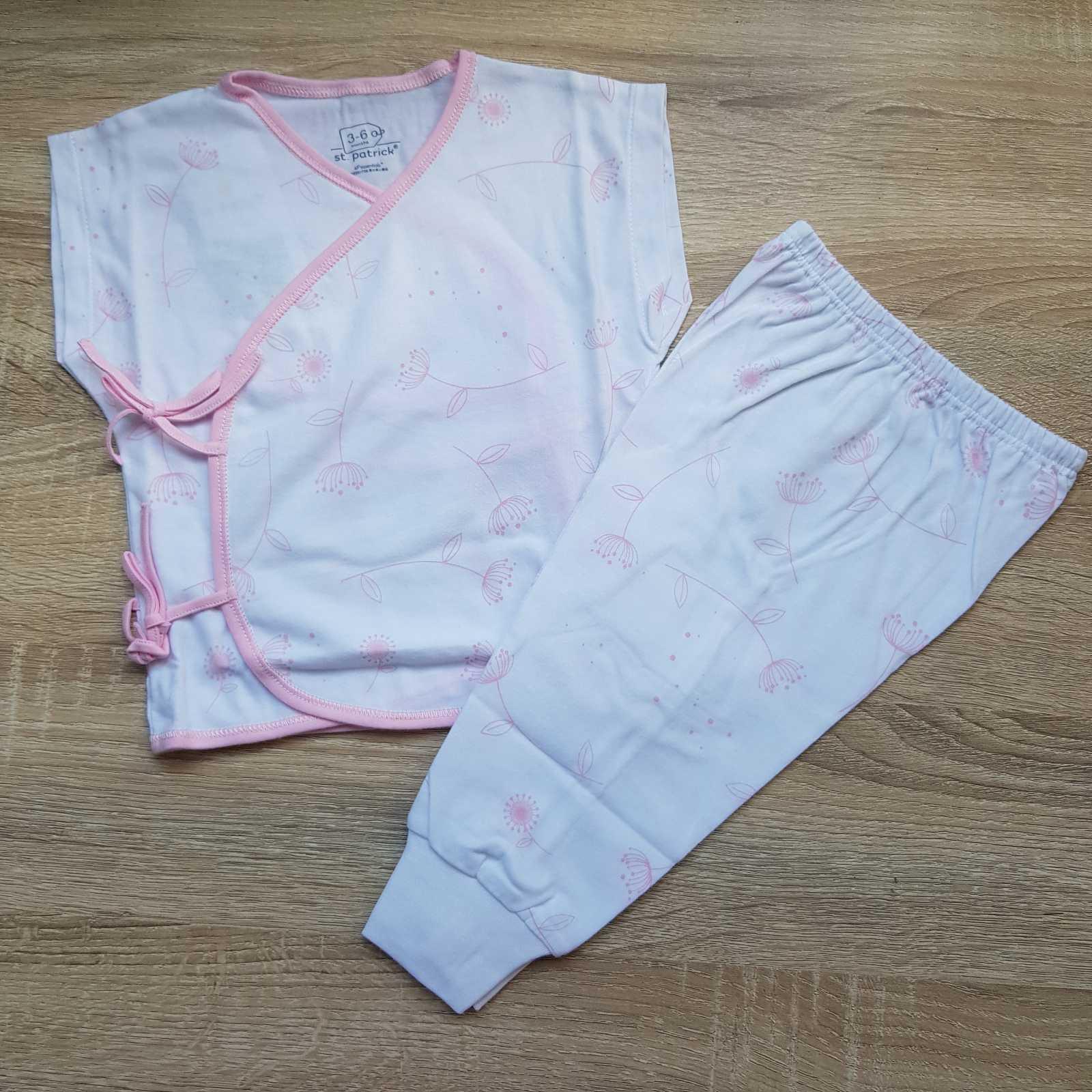 St. Patrick Woodlands Midori Tieside and Pajamas Sakura White/Pink | The Nest Attachment Parenting Hub