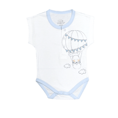 St. Patrick Woodlands Muju Romper White/Blue | The Nest Attachment Parenting Hub