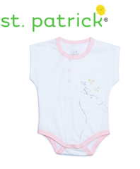 St. Patrick Woodlands Muju Romper White/Pink | The Nest Attachment Parenting Hub