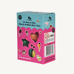 No Nasties Kids Star Bright Elastic Bobble Hair Ties