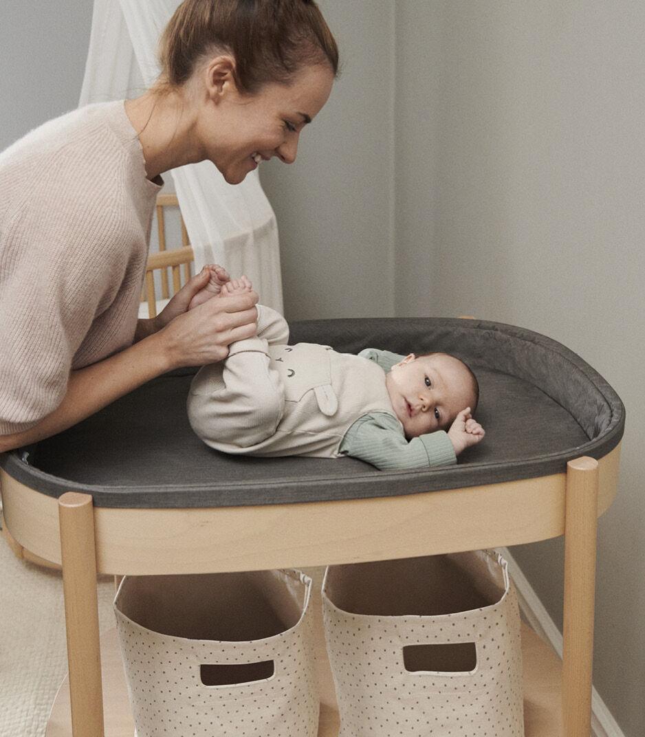 Stokke Sleepi Changing Table Shelf Basket | The Nest Attachment Parenting Hub