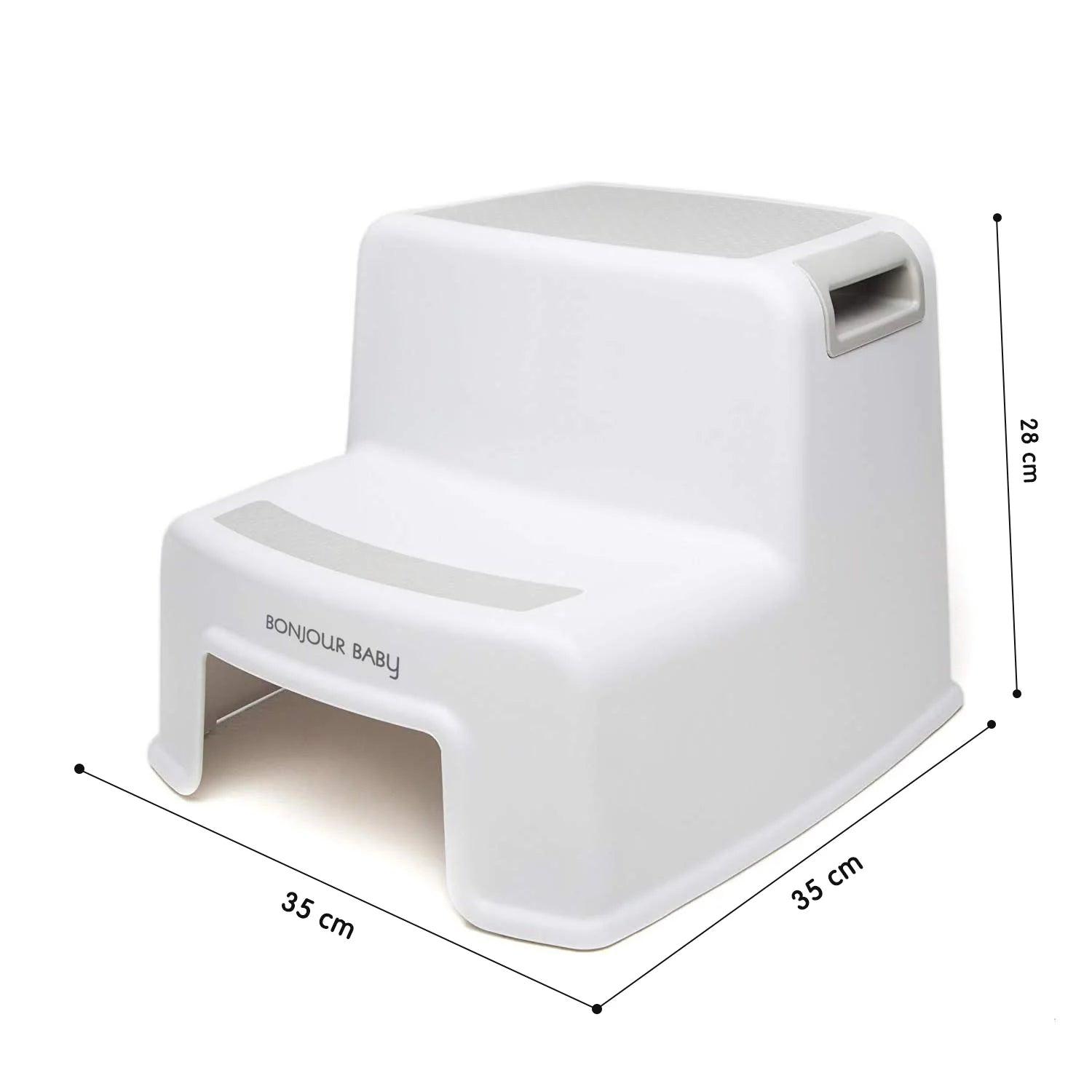 Bonjour Baby Non-Skid Step Stool Gray | The Nest Attachment Parenting Hub
