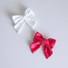 Style Me Little Classic School Girl Bow Set of 2 Elastic 3-6 Months | The Nest Attachment Parenting Hub