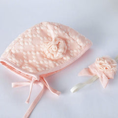 Style Me Little Lace Newborn Bonnet & Headband Skinny Elastic 0-6 Months | The Nest Attachment Parenting Hub