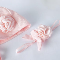 Style Me Little Rosette Newborn Bonnet & Headband Skinny Elastic 0-6 Months | The Nest Attachment Parenting Hub
