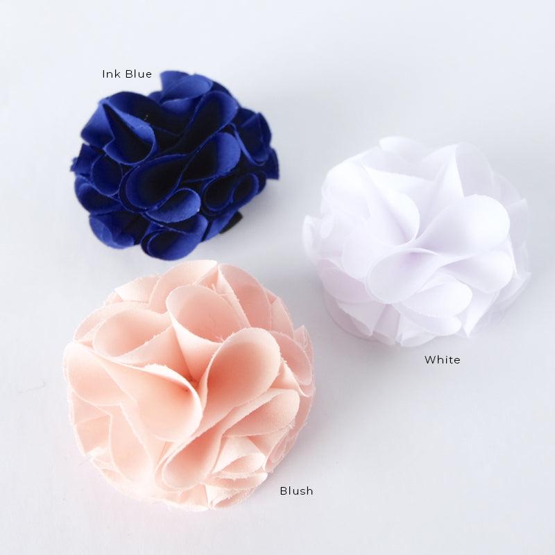 Style Me Little Rosy Fabric Flower Elastic 3-6 Months | The Nest Attachment Parenting Hub