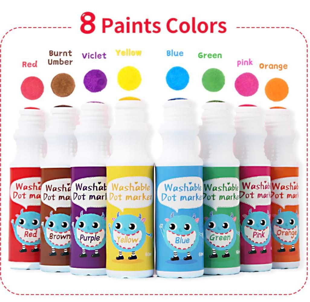 Superdots Big Dot marker (8 pcs) 60ml | The Nest Attachment Parenting Hub
