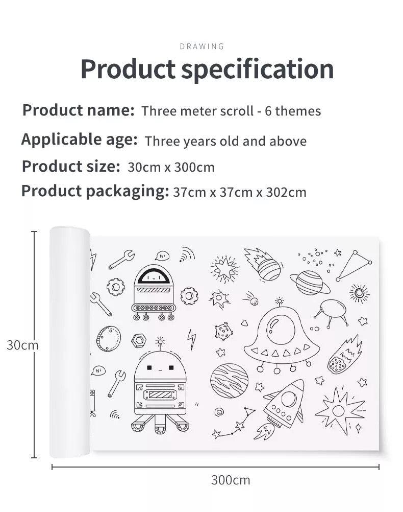 Superdots Children's Graffiti Scrolls 3y+ | The Nest Attachment Parenting Hub