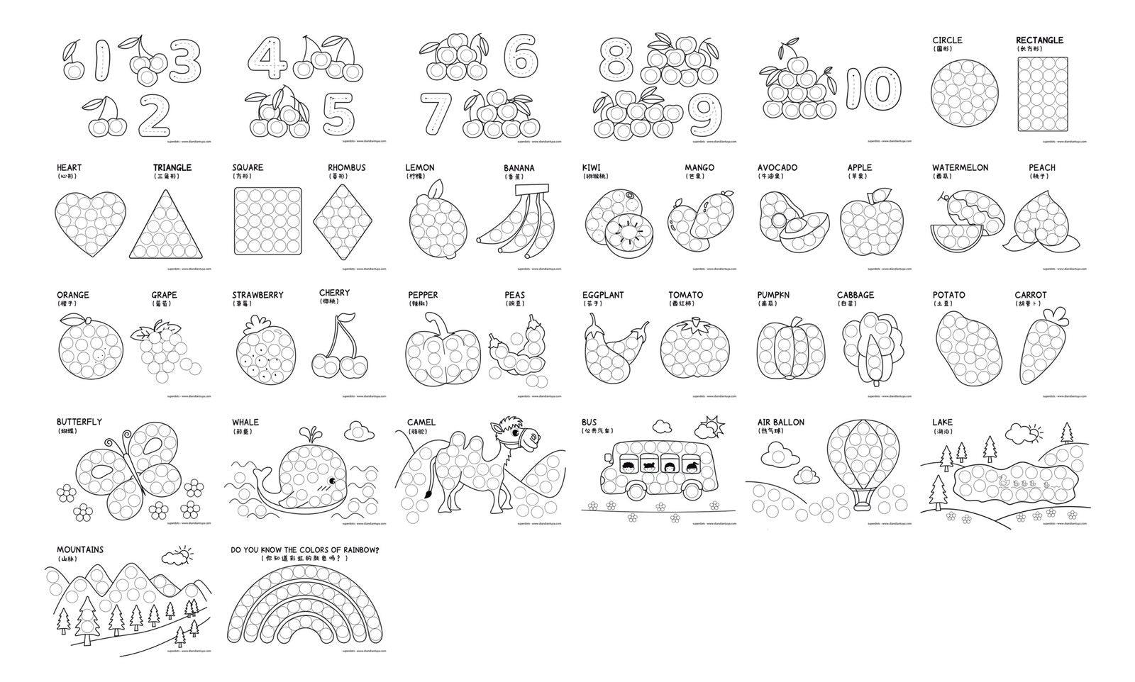 Superdots Dots Marker Workbook | The Nest Attachment Parenting Hub