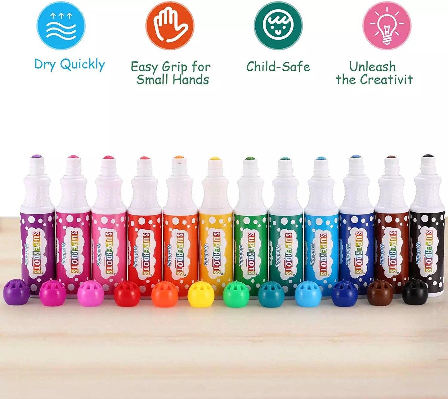 Superdots Small Dot marker (12 pcs) 40ml | The Nest Attachment Parenting Hub