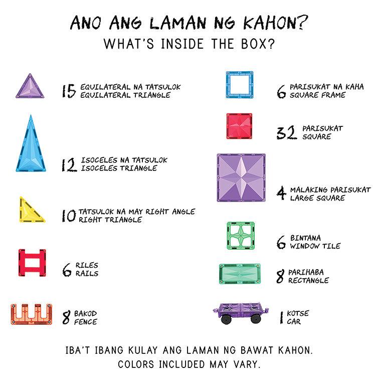 Tala Tiles Magnetic Tiles 108-Piece Starter Set | The Nest Attachment Parenting Hub