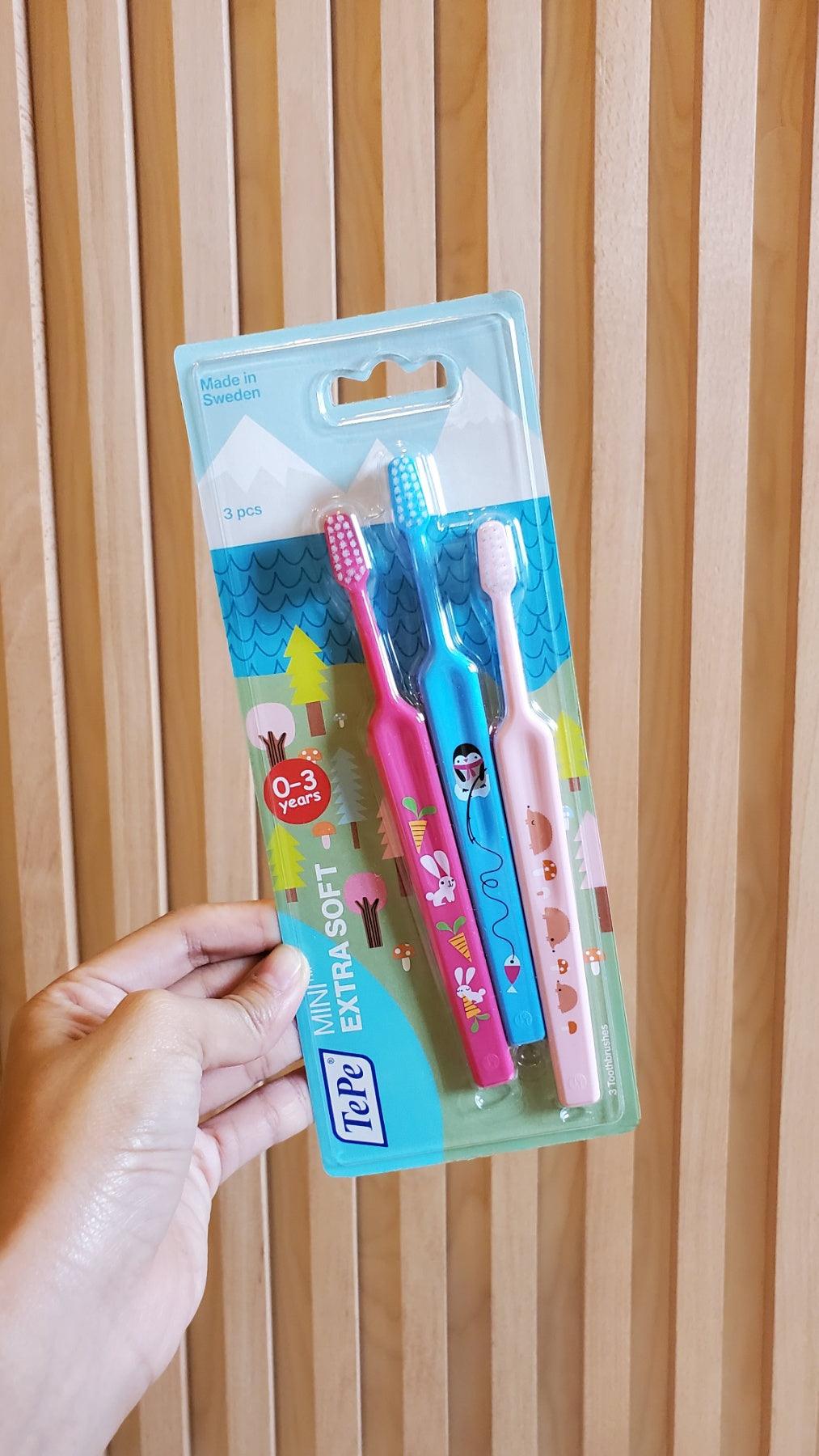 TePe Mini Extra Soft 3pcs Blister (0-3yo) TEP.382-210 | The Nest Attachment Parenting Hub