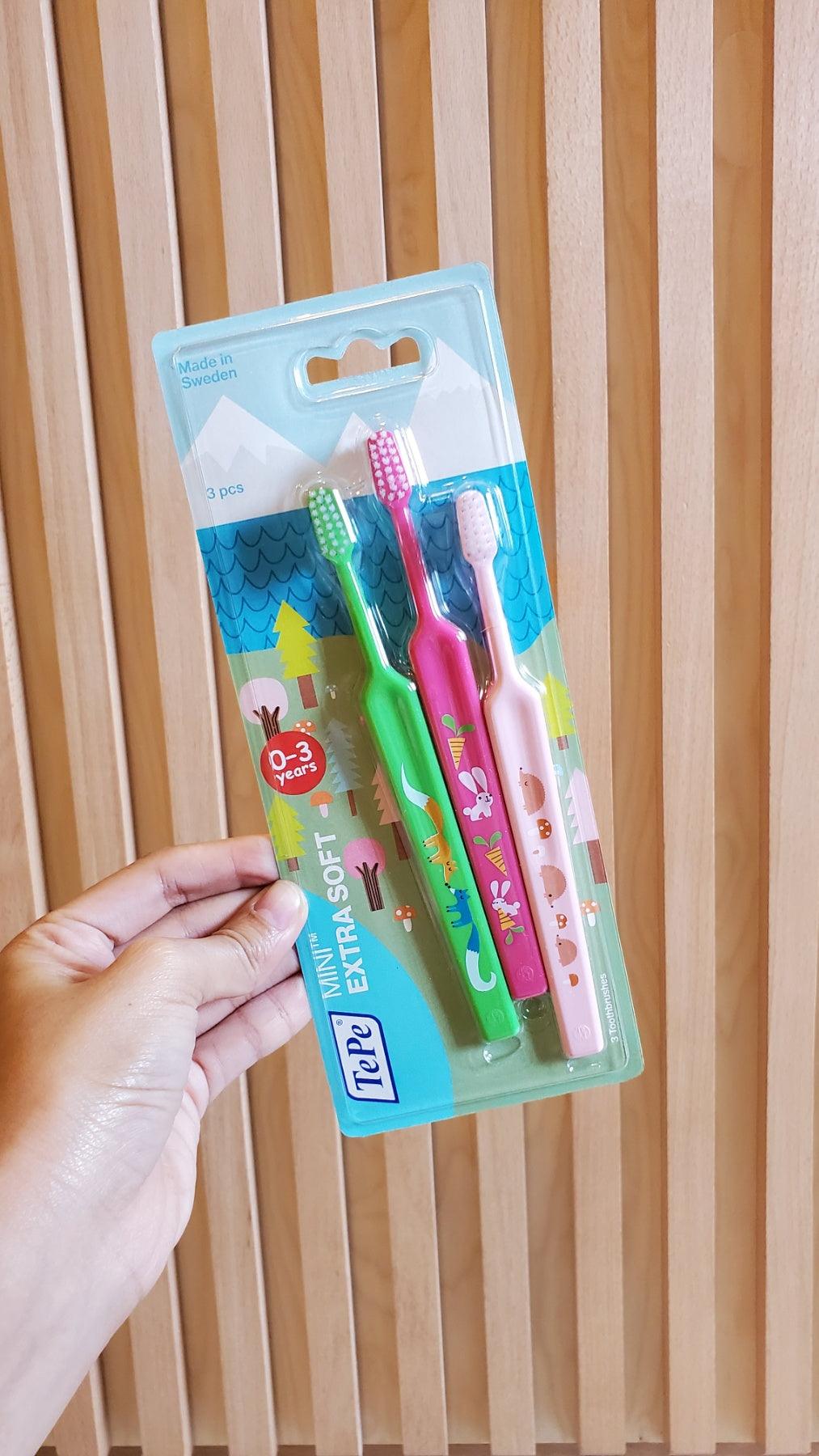 TePe Mini Extra Soft 3pcs Blister (0-3yo) TEP.382-210 | The Nest Attachment Parenting Hub