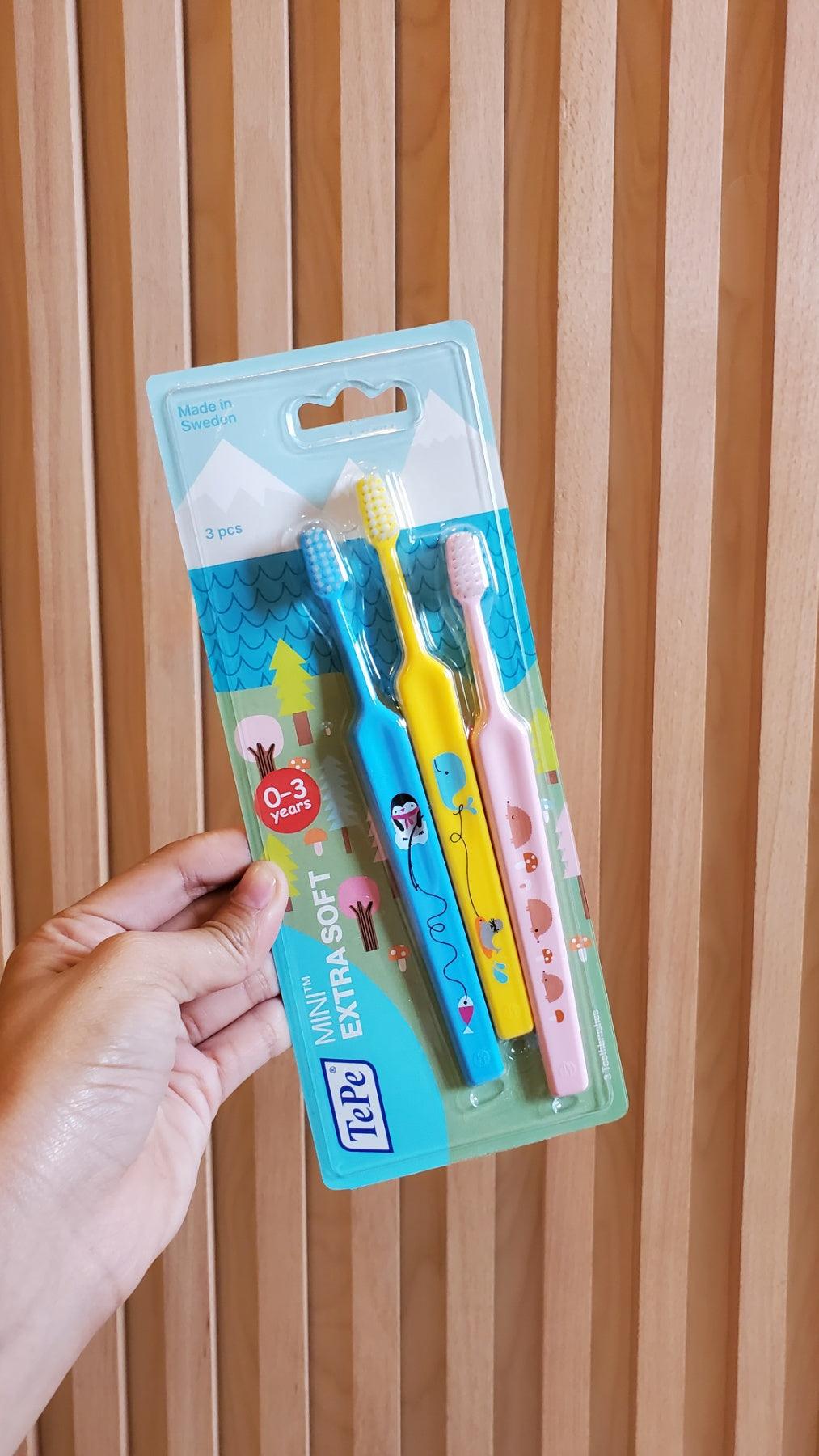 TePe Mini Extra Soft 3pcs Blister (0-3yo) TEP.382-210 | The Nest Attachment Parenting Hub