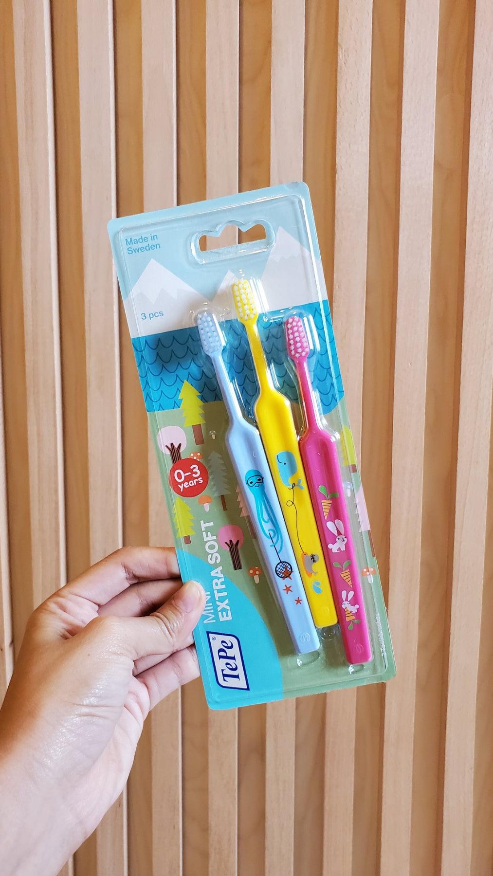 TePe Mini Extra Soft 3pcs Blister (0-3yo) TEP.382-210 | The Nest Attachment Parenting Hub