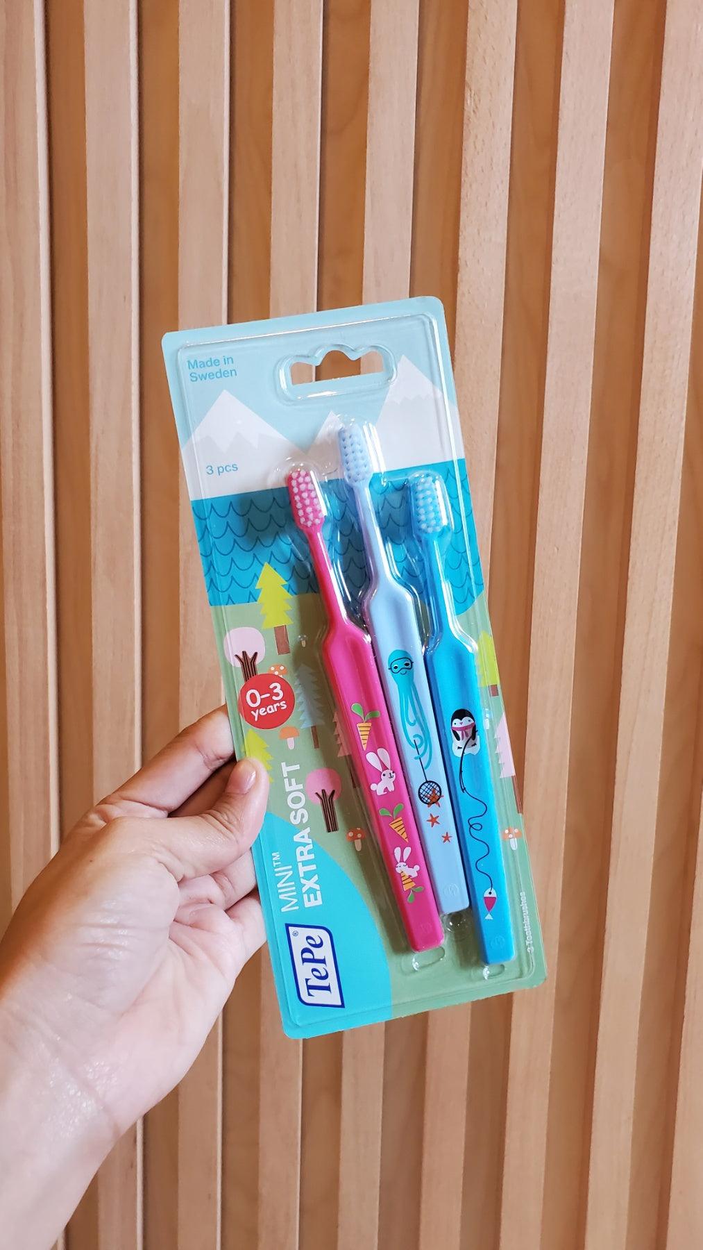 TePe Mini Extra Soft 3pcs Blister (0-3yo) TEP.382-210 | The Nest Attachment Parenting Hub