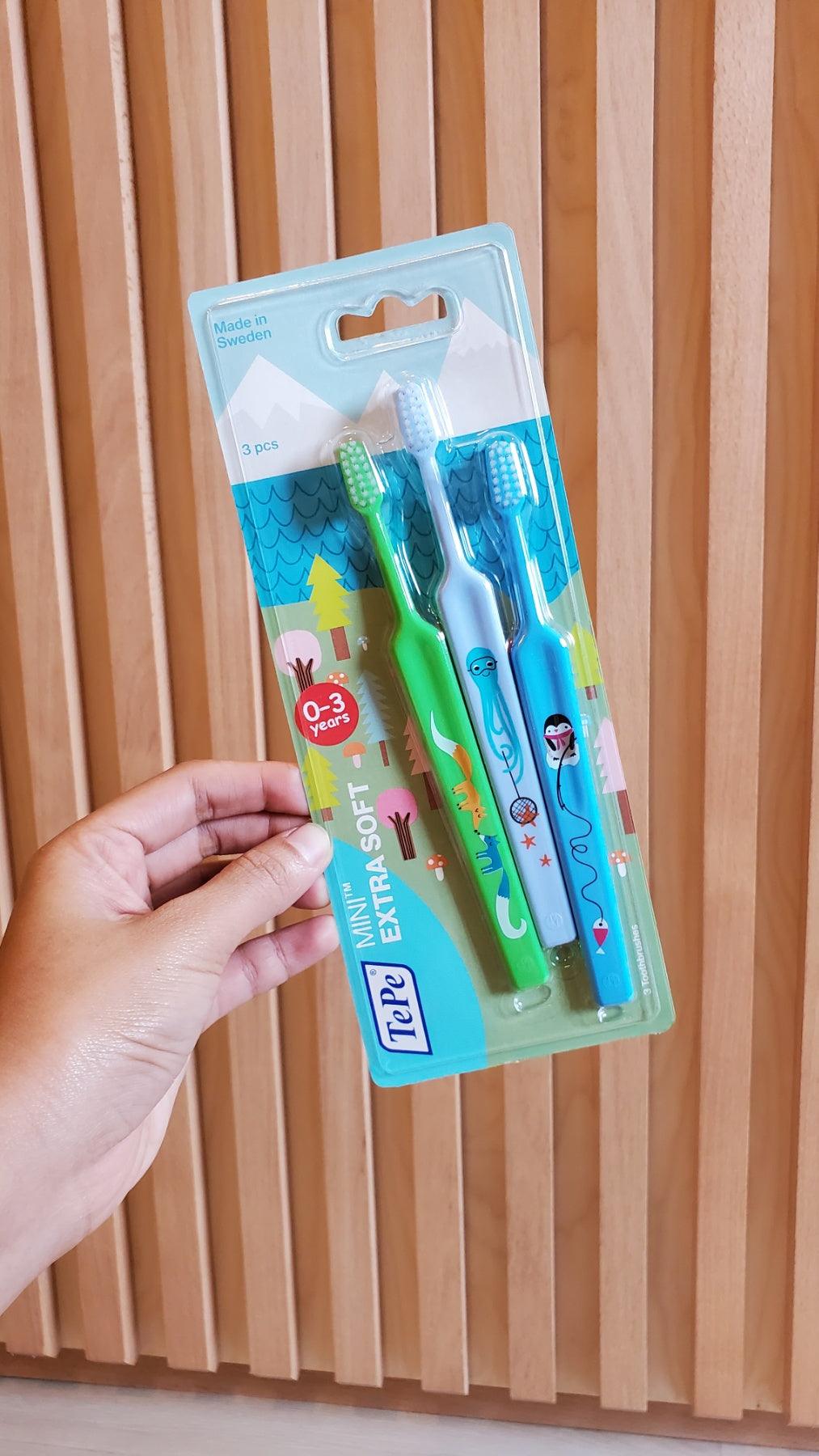 TePe Mini Extra Soft 3pcs Blister (0-3yo) TEP.382-210 | The Nest Attachment Parenting Hub