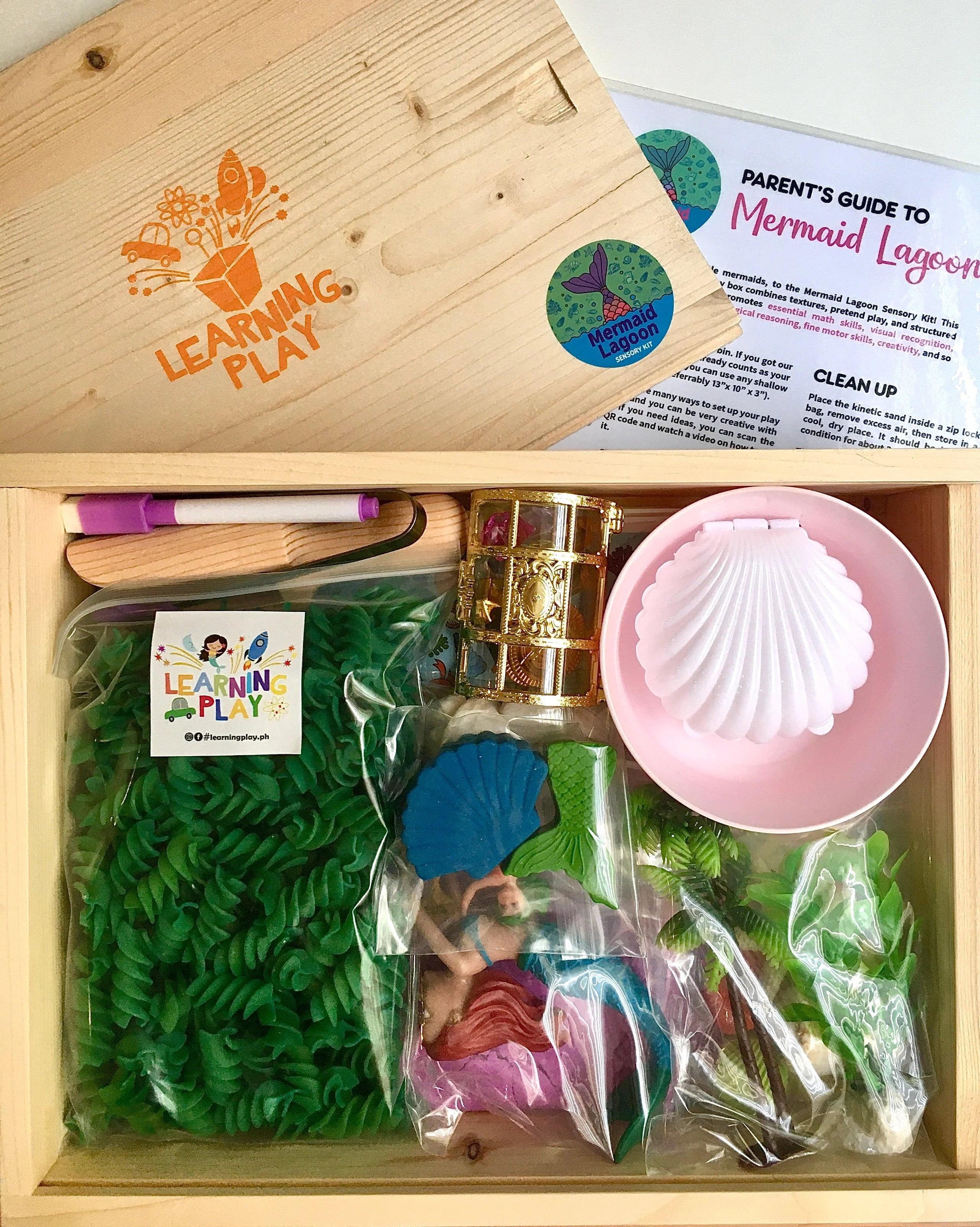 The Learning Playbox Mermaid Lagoon Play Box (Wooden Box) | The Nest Attachment Parenting Hub