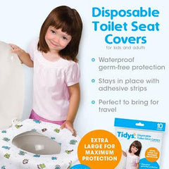 Tidys Disposable Toilet Seat Covers 10's ( for kids and adults ) | The Nest Attachment Parenting Hub