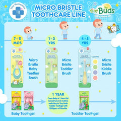 Tiny Buds Micro Bristle Toddler Brush 1-3yo | The Nest Attachment Parenting Hub