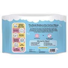 Tiny Buds Newborn Dry Cotton Wipes (50 pulls) | The Nest Attachment Parenting Hub