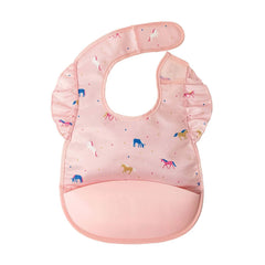 Tiny Twinkle Silicone Pocket Bib Ruffle | The Nest Attachment Parenting Hub