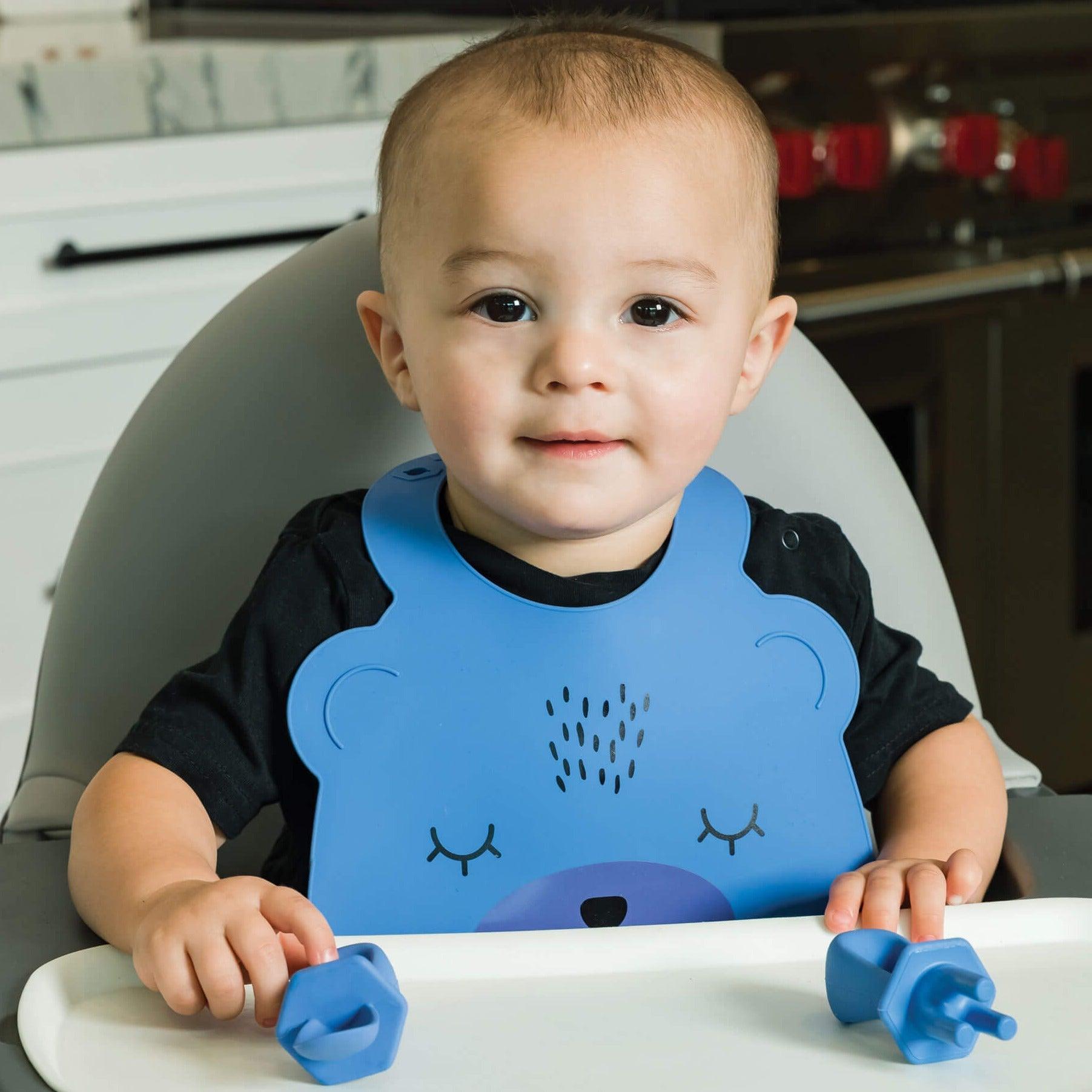 Tiny Twinkle Silicone Roll Up Bib | The Nest Attachment Parenting Hub