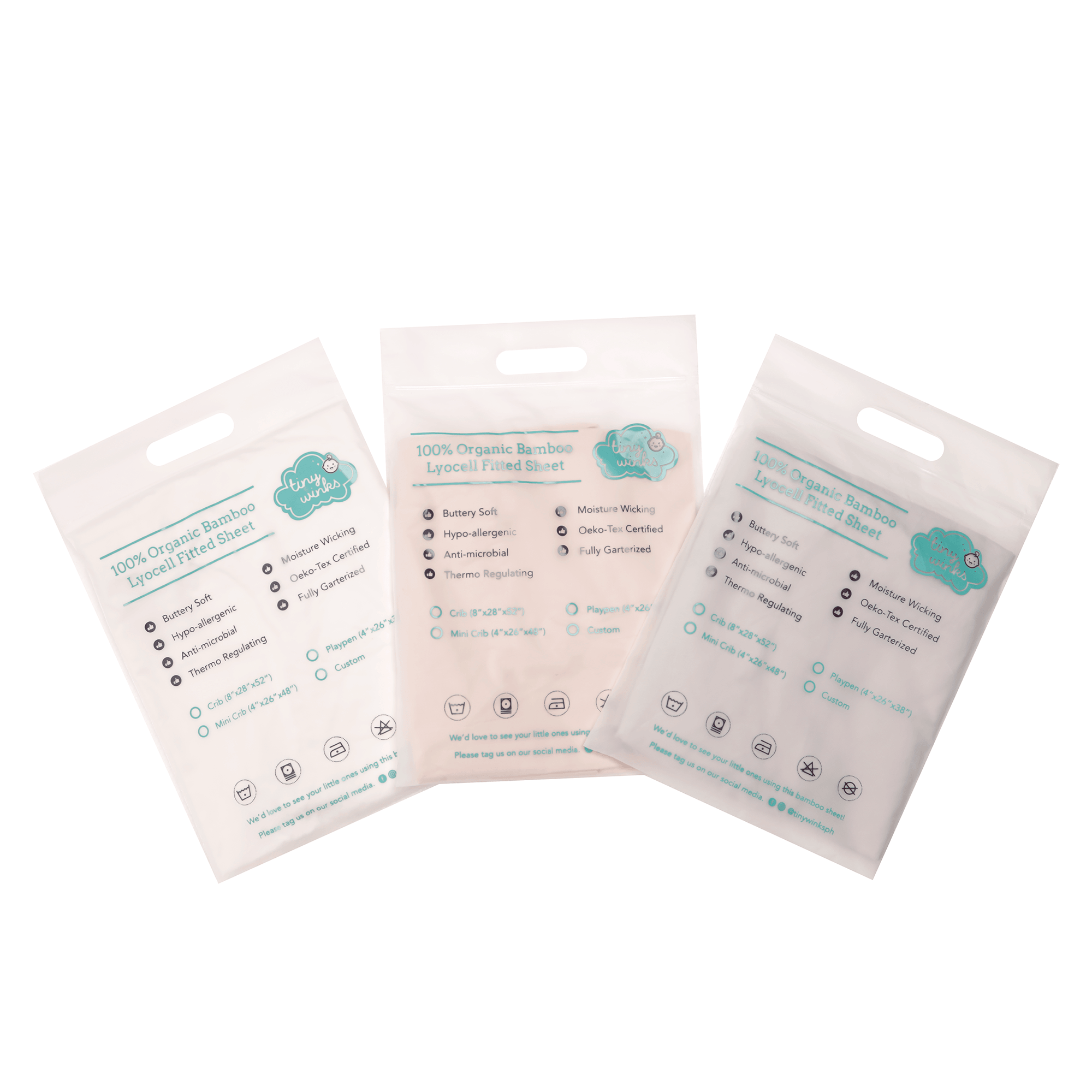 Tiny Winks Bamboo Crib Bed Sheet (6x28x52") | The Nest Attachment Parenting Hub