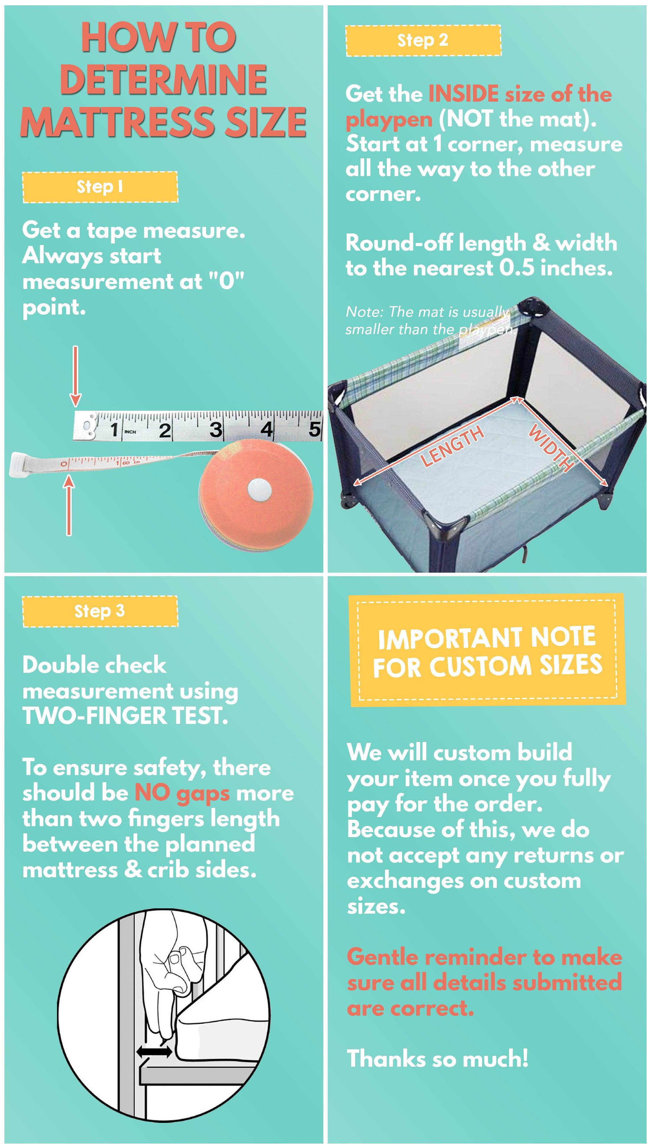 Tiny Winks Premium Mattress - Custom Size | The Nest Attachment Parenting Hub