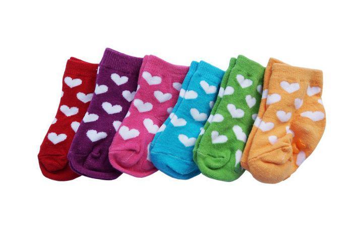 Tippy Toes Pack of 6 Girl's Socks | The Nest Attachment Parenting Hub