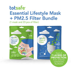 Totsafe Essential Lifestyle Mask & PM2.5 Filter 20pcs | Bundle | The Nest Attachment Parenting Hub