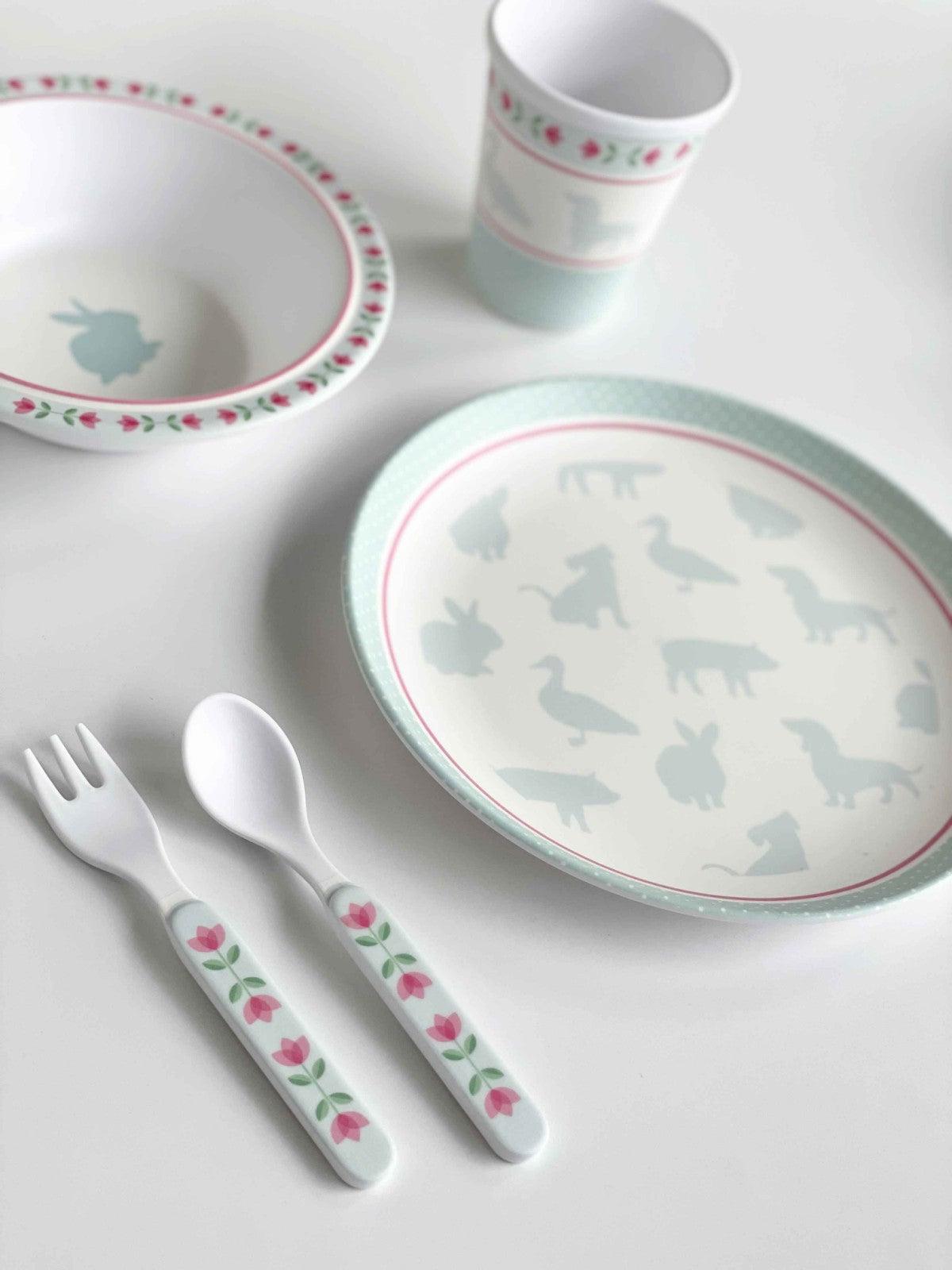 Totsafe Premium Melamine Dishware Set | The Nest Attachment Parenting Hub