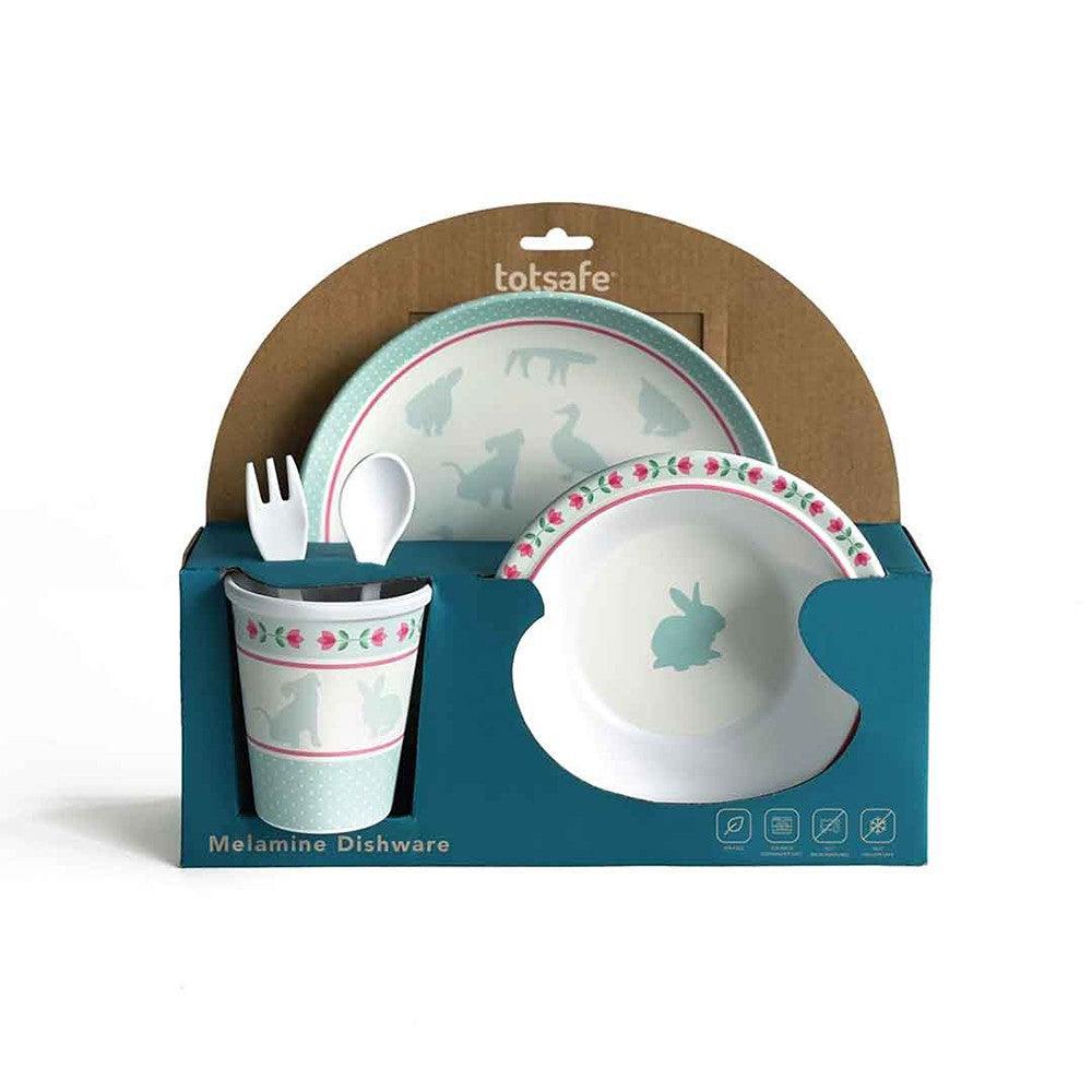 Totsafe Premium Melamine Dishware Set | The Nest Attachment Parenting Hub