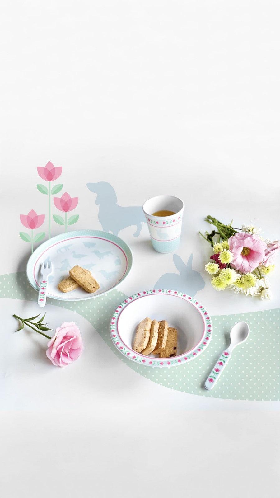 Totsafe Premium Melamine Dishware Set | The Nest Attachment Parenting Hub