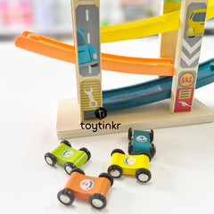 Toy Tinkr Colorful Ramp Racer | The Nest Attachment Parenting Hub