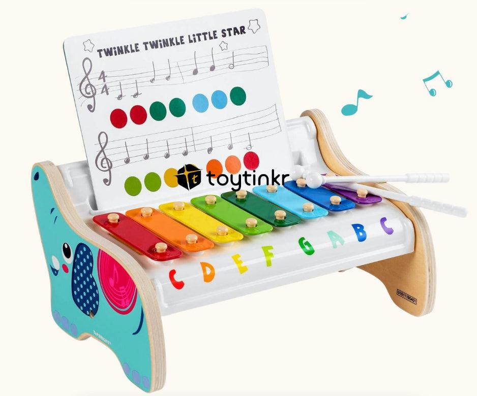 Toy Tinkr Top Bright Eight Tones Elephant Xylophone | The Nest Attachment Parenting Hub
