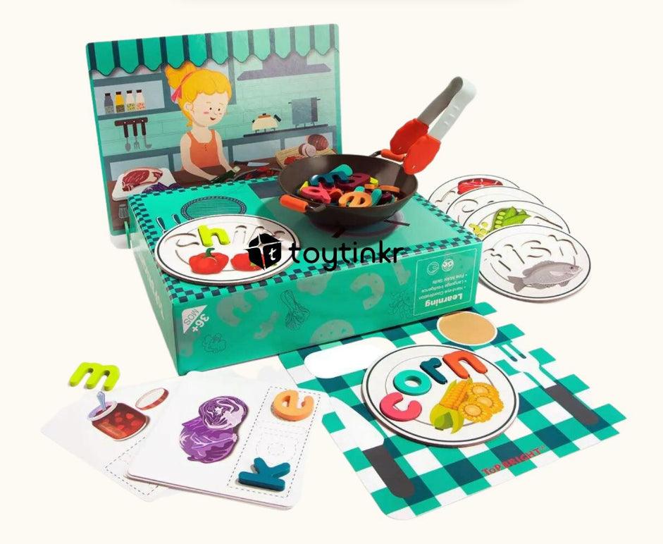 Toy Tinkr Top Bright Spell & Play Food Playbox 2+t | The Nest Attachment Parenting Hub