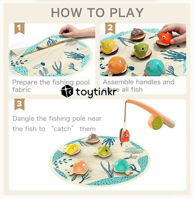 Toy Tinkr Topbright Chunky Fishing Set 3+ | The Nest Attachment Parenting Hub