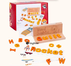 Toy Tinkr Word Jumble Orange Uppercase | The Nest Attachment Parenting Hub