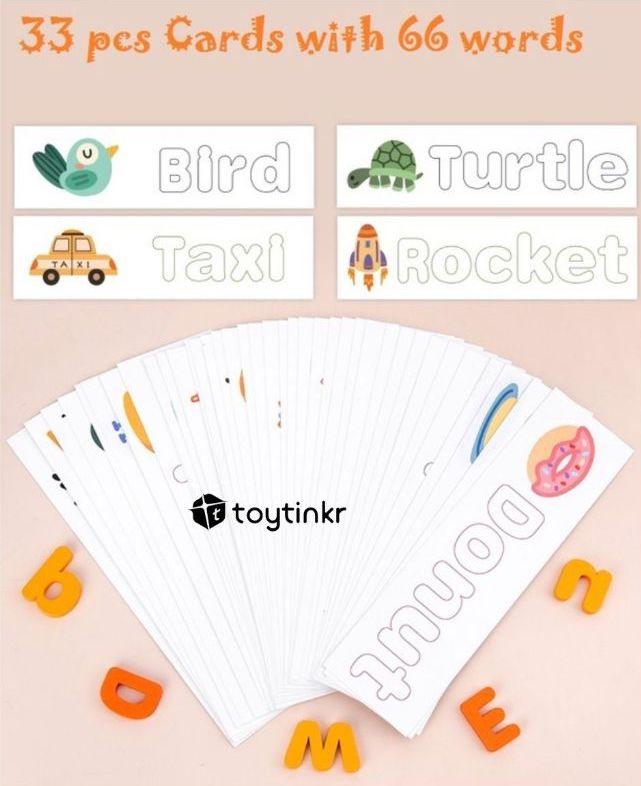 Toy Tinkr Word Jumble Orange Uppercase | The Nest Attachment Parenting Hub