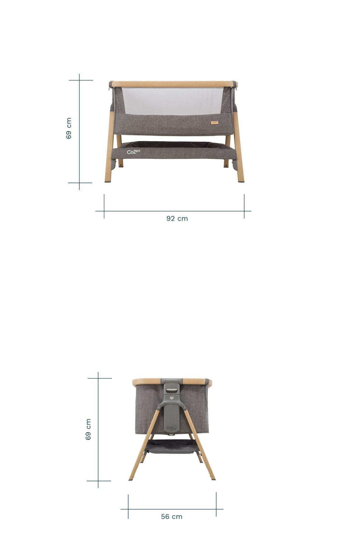 Tutti Bambini CoZee Bedside Crib | The Nest Attachment Parenting Hub