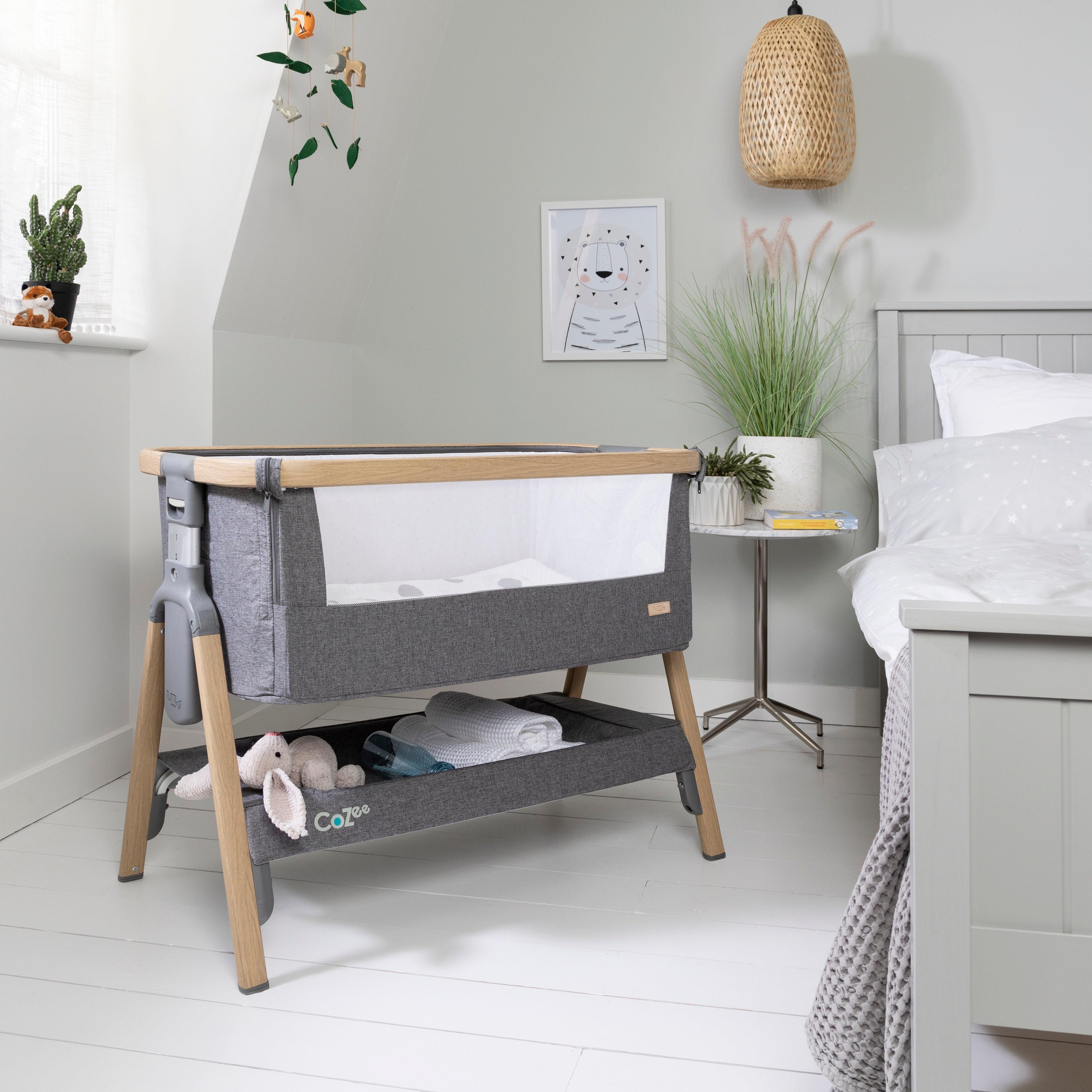 Tutti Bambini CoZee Bedside Crib | The Nest Attachment Parenting Hub